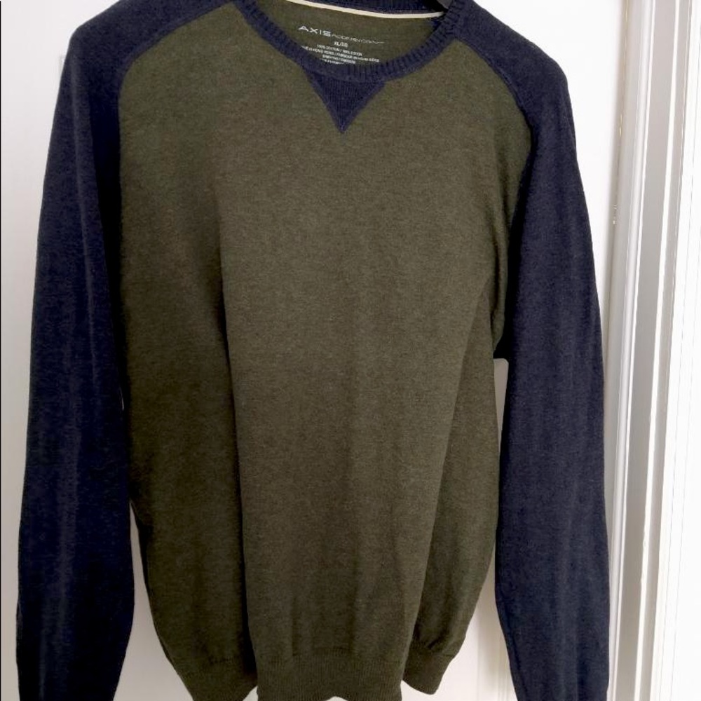 AXIS mens LS cotton pull over sweater